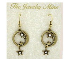 moon & star fashion  earrings