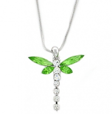 austrian crystal dragonfly necklace