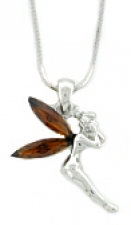 austrian crystal tinker bell necklace