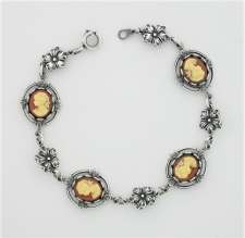 Vintage Reproduction Victorian style cameo costume bracelet