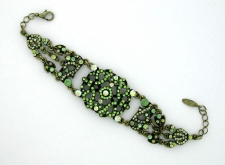 Vintage Victorian Style Austrian Crystal Fashion Costume Bracelet