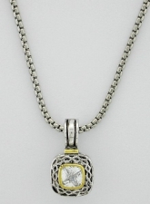 Yurman Inspired Cubic Zirconia Fashion Jewelry Necklace